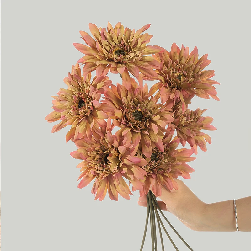 1/3/5 Stück 43cm Künstliche Dahlien-Blumensträuße Kunstblumen für Hochzeit, Zuhause, Raumdekoration, Party-Bouquet, Tischdekoration, Party-Deko – Detail 9