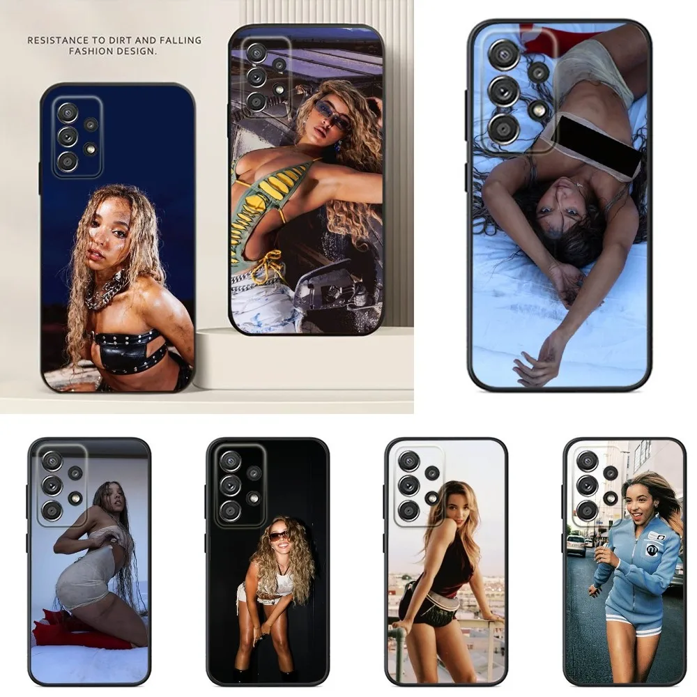 

Tinashe Q-Quantum Phone Case For Samsung S24,S23,S22,S21,S20,S10,S10E,S9 Plus FE Note 20 Ultra 10,9 Plus Black Case