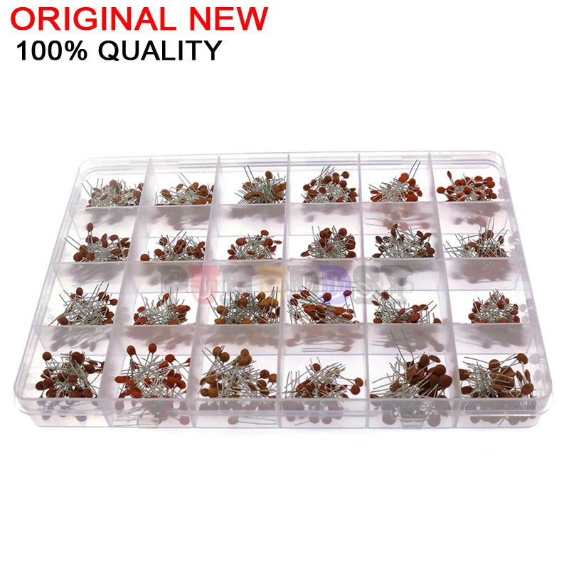 960PCS 24Value * 40PCS = 960PCS 50V kondensator ceramiczny wybrane elementy zestaw DNIGEF + Box