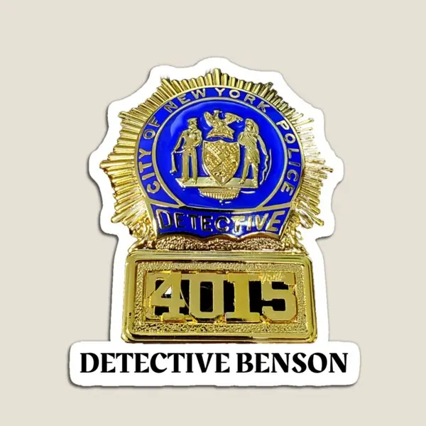 Detective Benson Badge Magnet Svu  Magnet Kids Baby Holder Colorful Home  Decor Funny Children for Fridge Organizer Cute