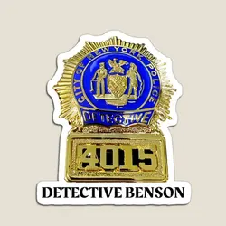 Detective Benson Badge Magnet Svu  Magnet Kids Baby Holder Colorful Home  Decor Funny Children for Fridge Organizer Cute