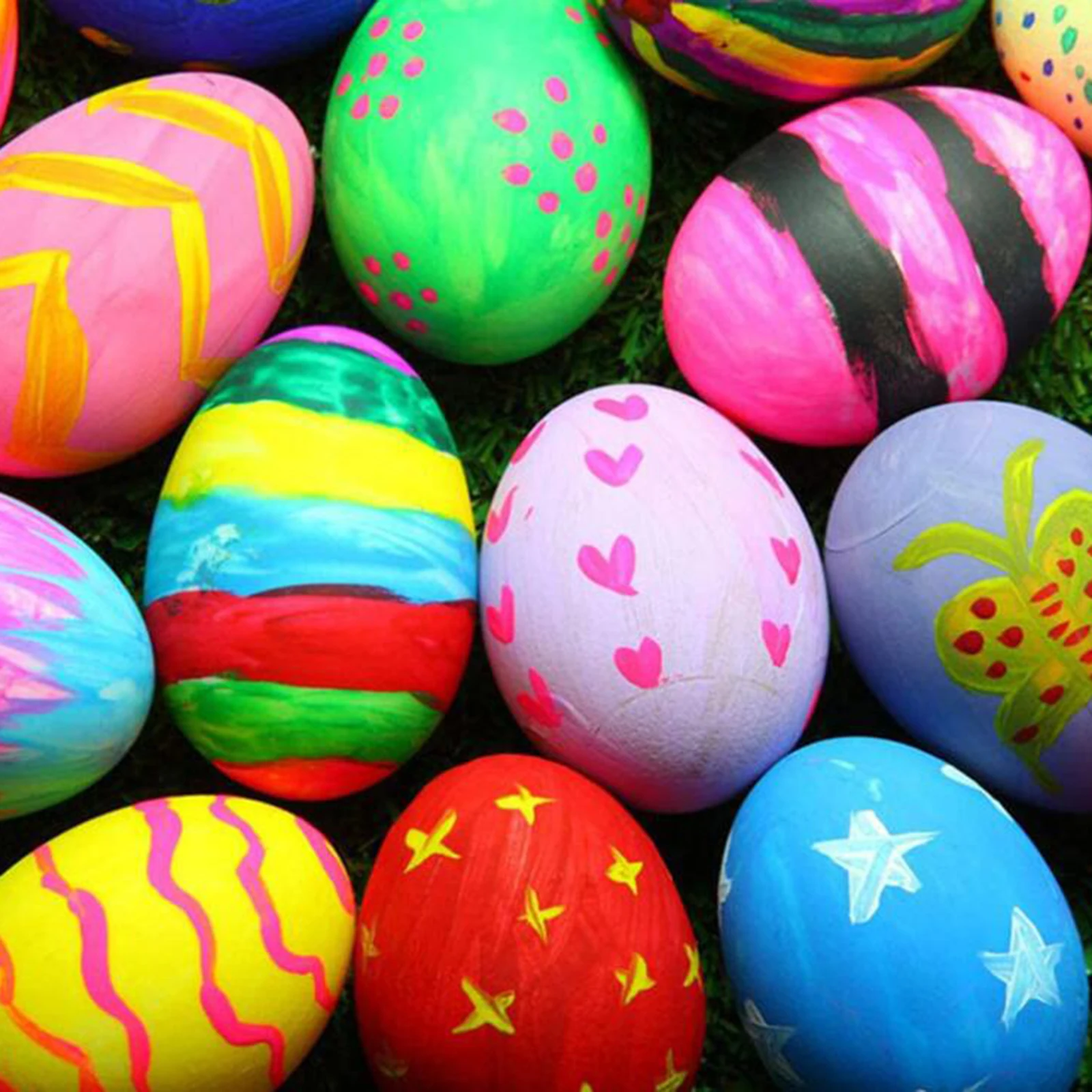10x Mini Smooth DIY Wood Easter Egg Fake Eggs Manual Graffiti Unfinished Wood Eggs 2cmx2cmx3cm