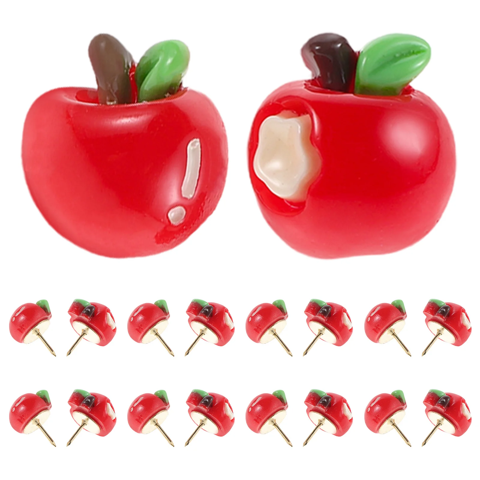 20 قطعة دبابيس ضغط على شكل فاكهة واقعية الزخرفية Thumbtacks للوحة الإعلانات الفلين الخشب خريطة جدار زينة مكتب المدرسة #5