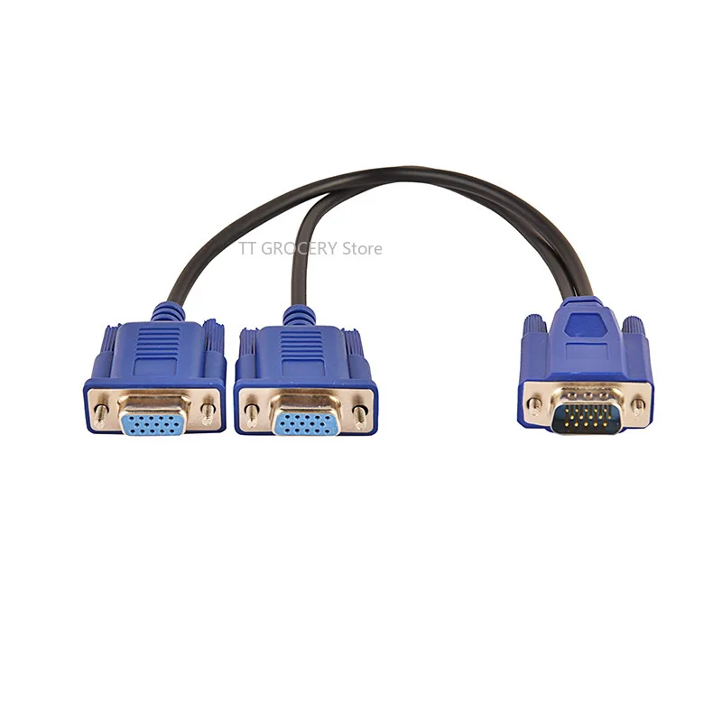 Vga One To Two Wire 3 6 Computer Split Screen Cable VGA One Drag Two Monitor Video HD Cable 1 To 2