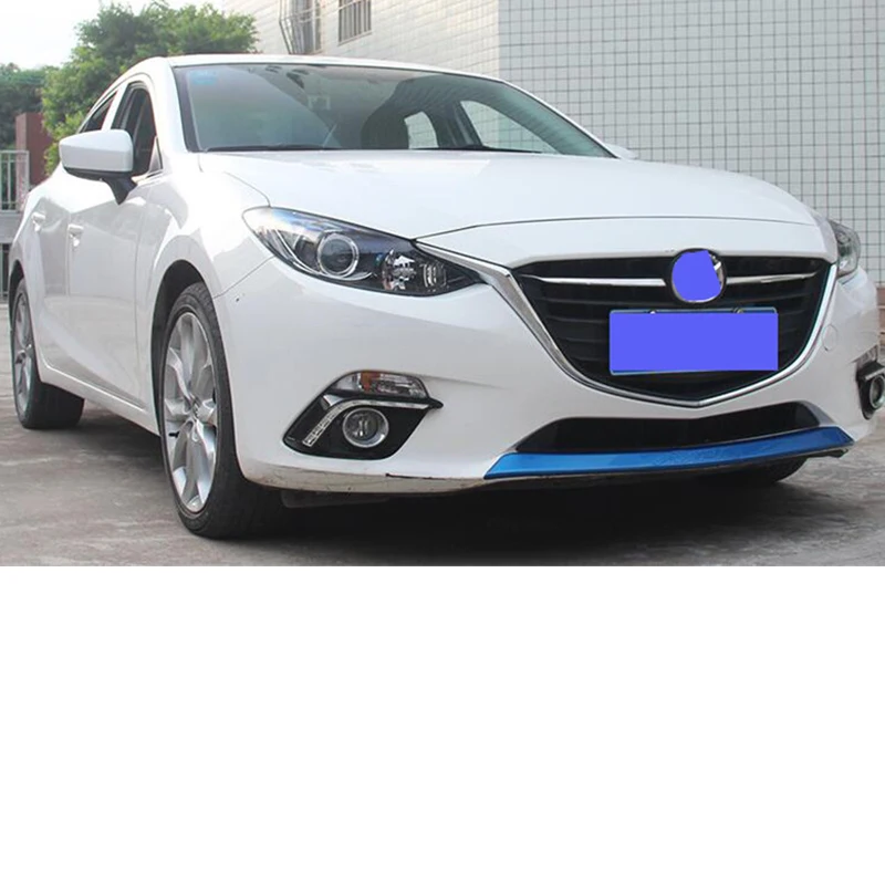 CEYUSOT For OLD Mazda 3 Front Bumper Trim Strip 2014 2015 2016 Mazda3 M3 Decoration Grille BUMPER STRIP Body Kit Accessories