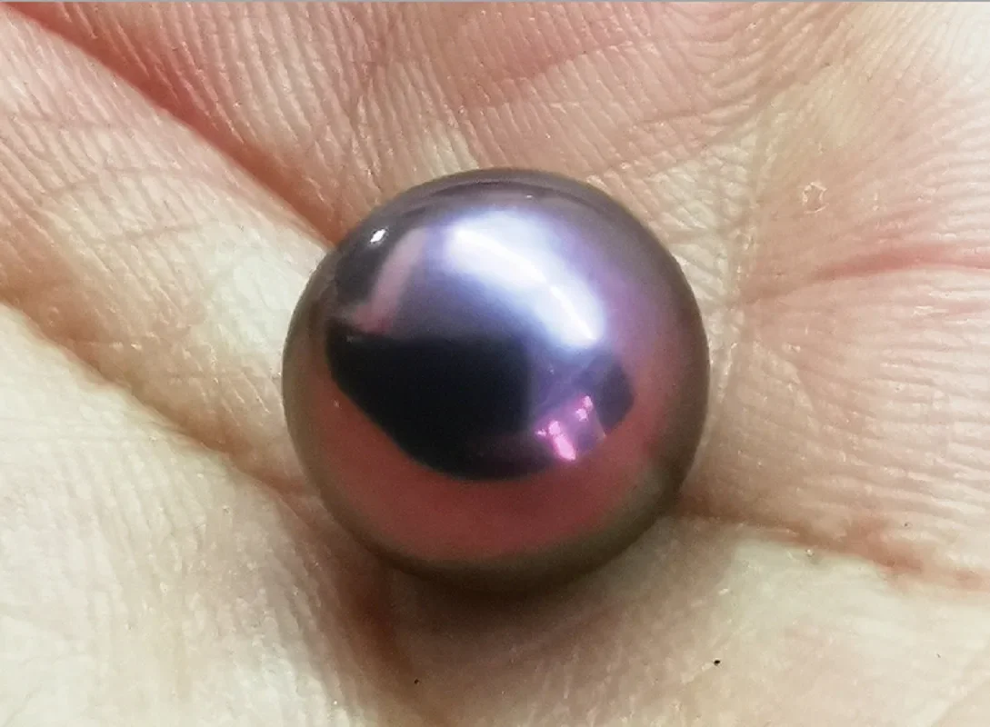 Huge 14-15mm Black Reddish Round Loose Pearl Undrilled Women Wedding Party Jewelry Necklace Earring Ring Bracelet Pendant