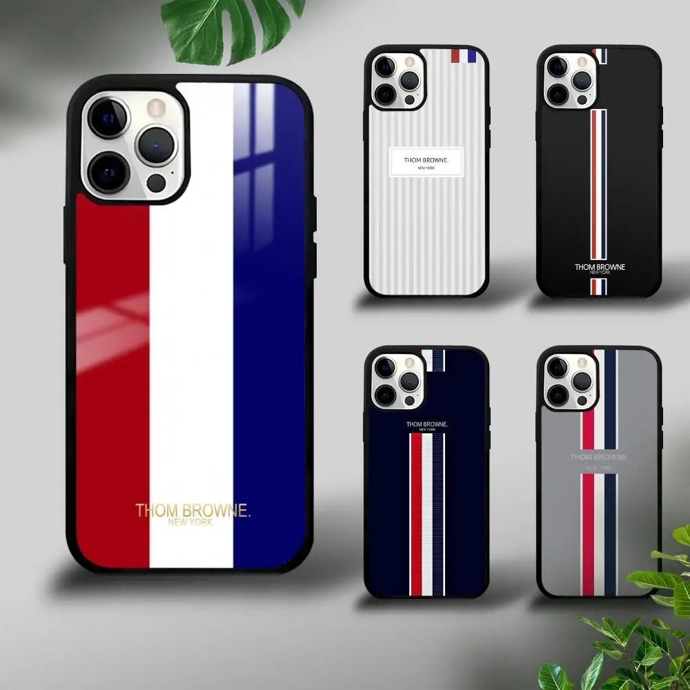THOM BROWNE - thom browne iPhoneケース THOM BROWNE X CASETIFY Leather iPhone Case - CASETiFY