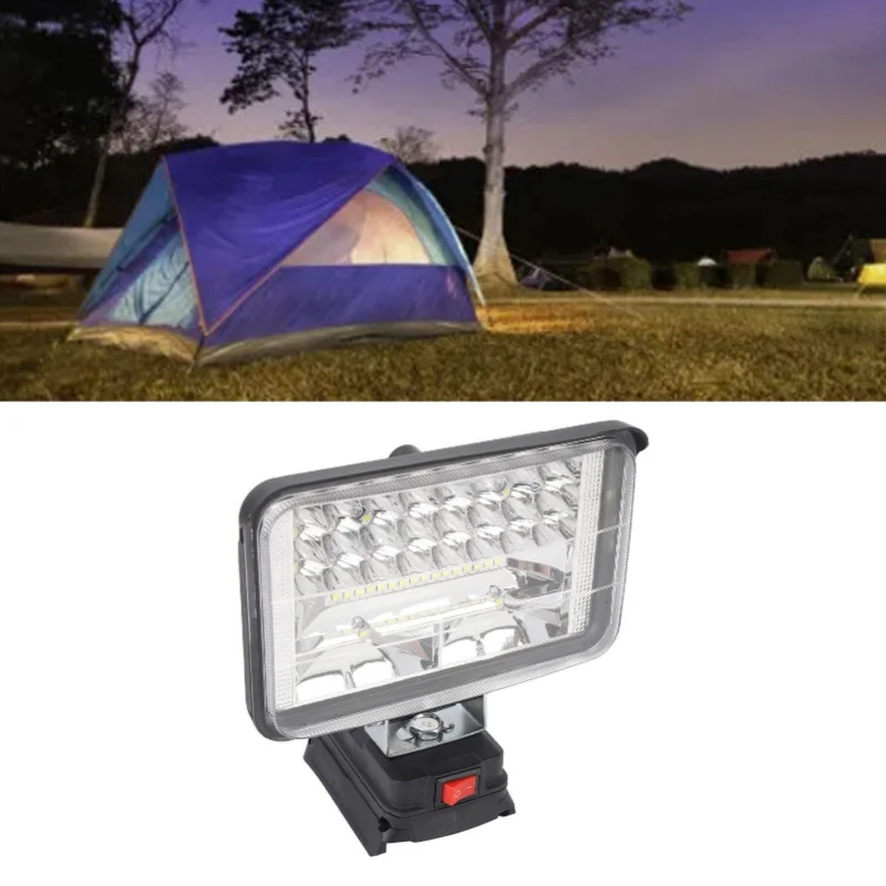 Cordless LED Work Light 50W 5400LM 6000K White Battery Powered LED Flood Light For GBA18V80 BAT612 BAT611 BAT610 BAT610G