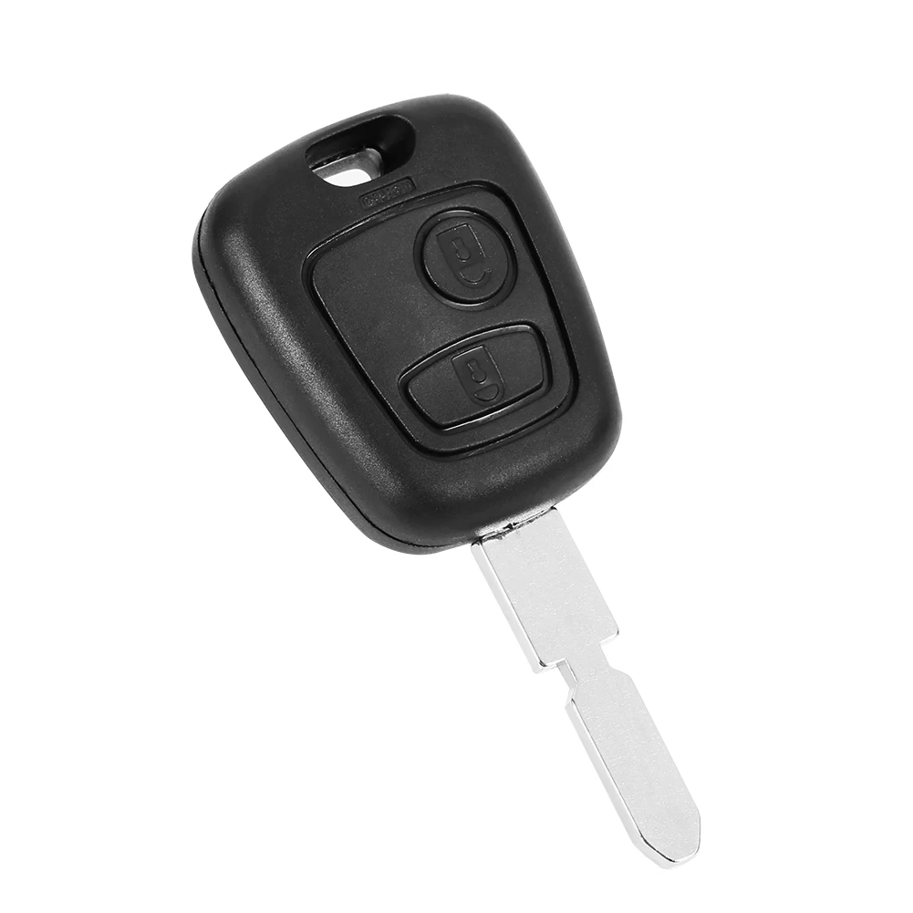 Car Key Shell for Peugeot 406 2 Button Blank Blade Remote Case Fob Housing Cover Accessories Novelties