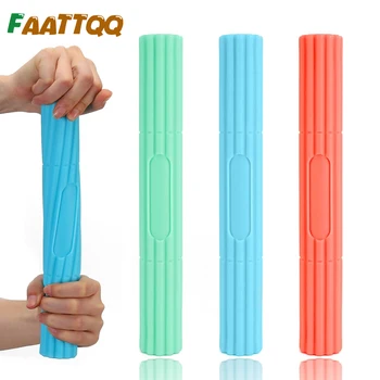 Barra de resistencia para fisioterapia, barra de ejercicio de mano giratoria antideslizante Flexible, alivia el dolor de tendinitis y mejora la fuerza de agarre