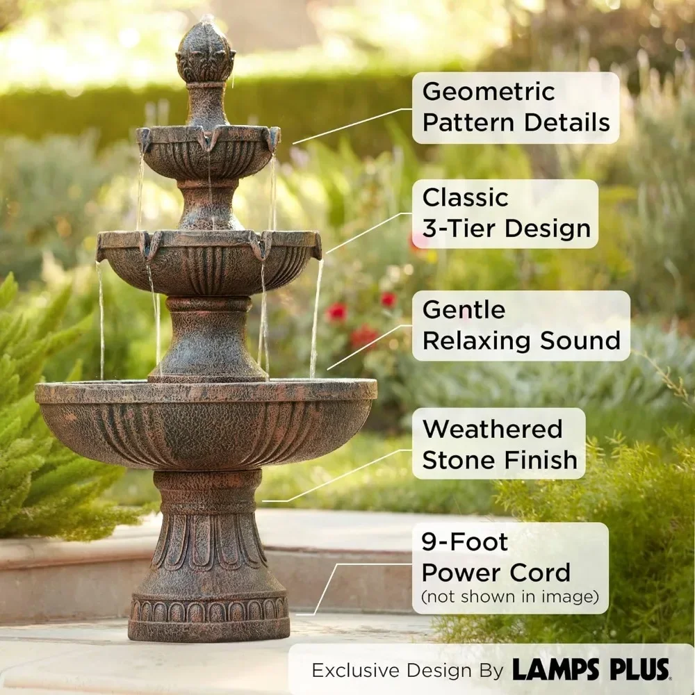 Outdoor Fountains  Floor Bubbler and Waterfalls 43