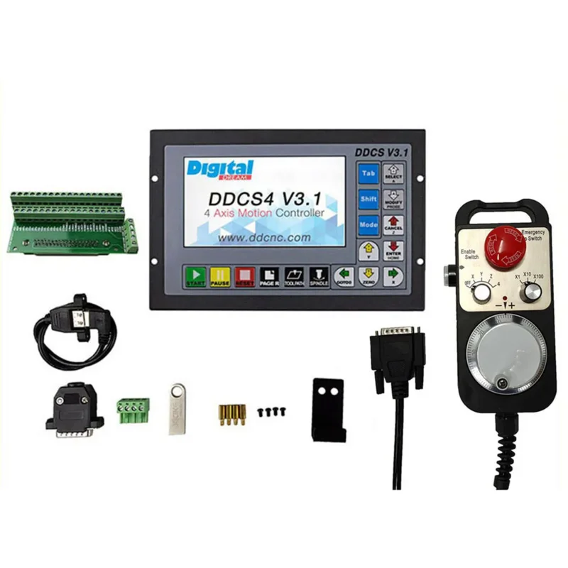 New Cnc Kit DDCSV3.1 4.1 Independent Motion Controller Offline Controller Supports 3 Axis4 Axis USB CNC Controller Interface