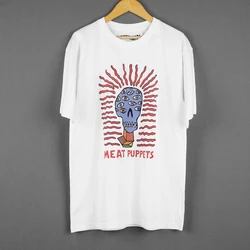 Meat Puppets Monsters T-Shirt Alternative Indie Rock fIREHOSE Men's Clothing Short Sleeve Summer Cotton White Tee Shirt