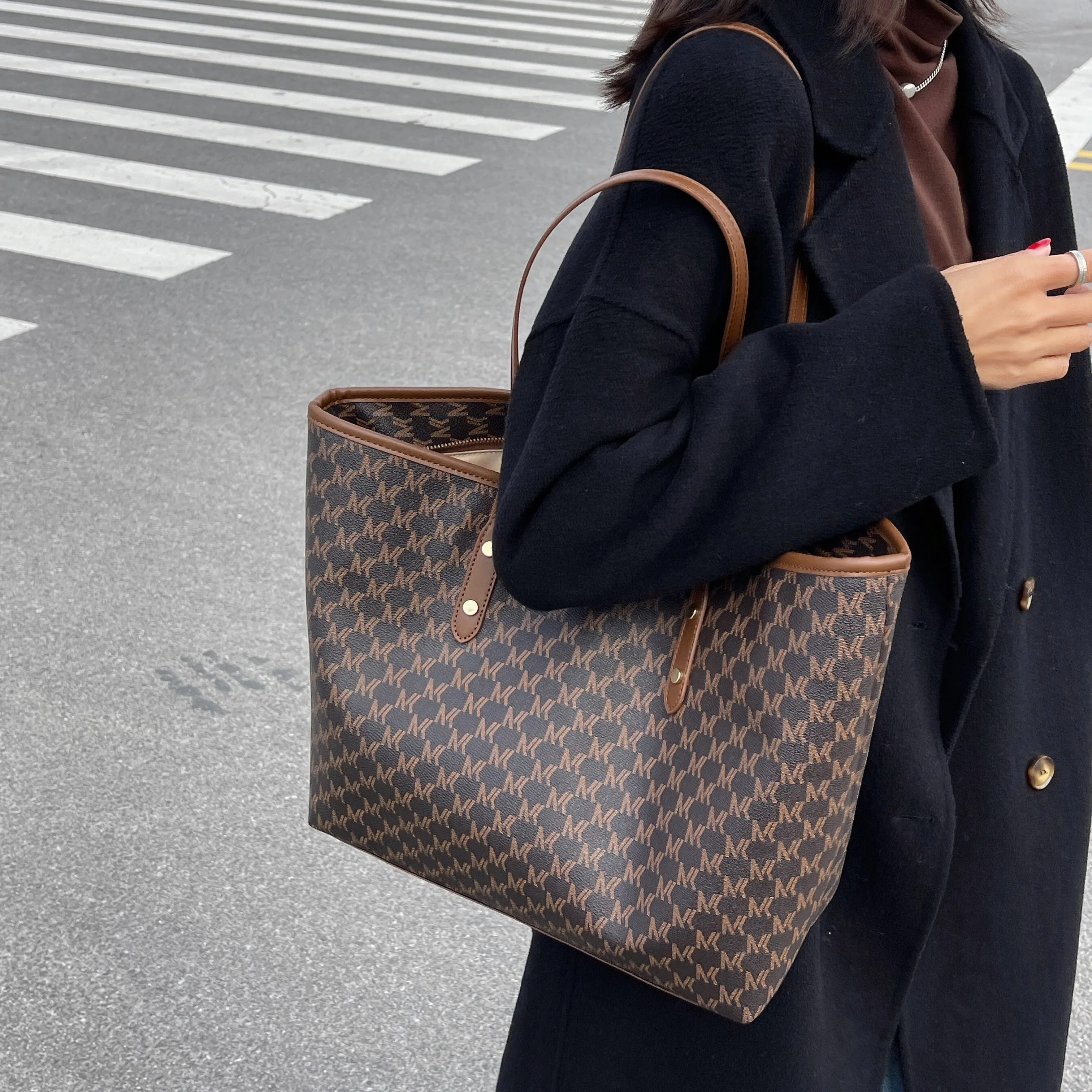 

Ladies' fashionable PU printed tote bag shoulder bag сумка bags for woman bolsos de mujer designer luxury bag sac de luxe femme