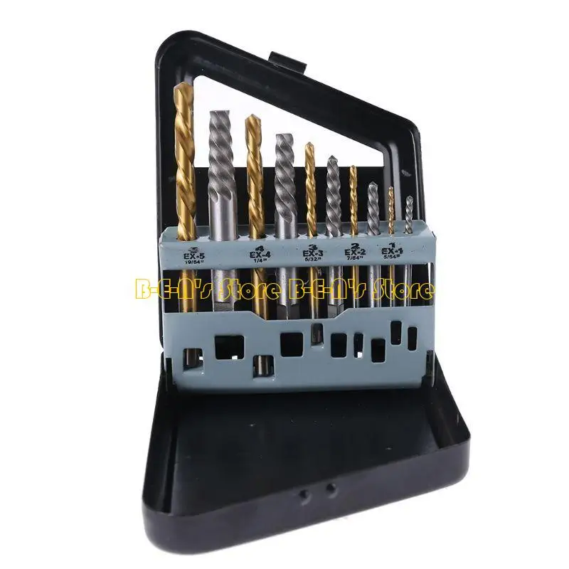 Y1AD Screw Broken Damaged Screw Extractors Tool Extractor Drill Bit Guide Remover
