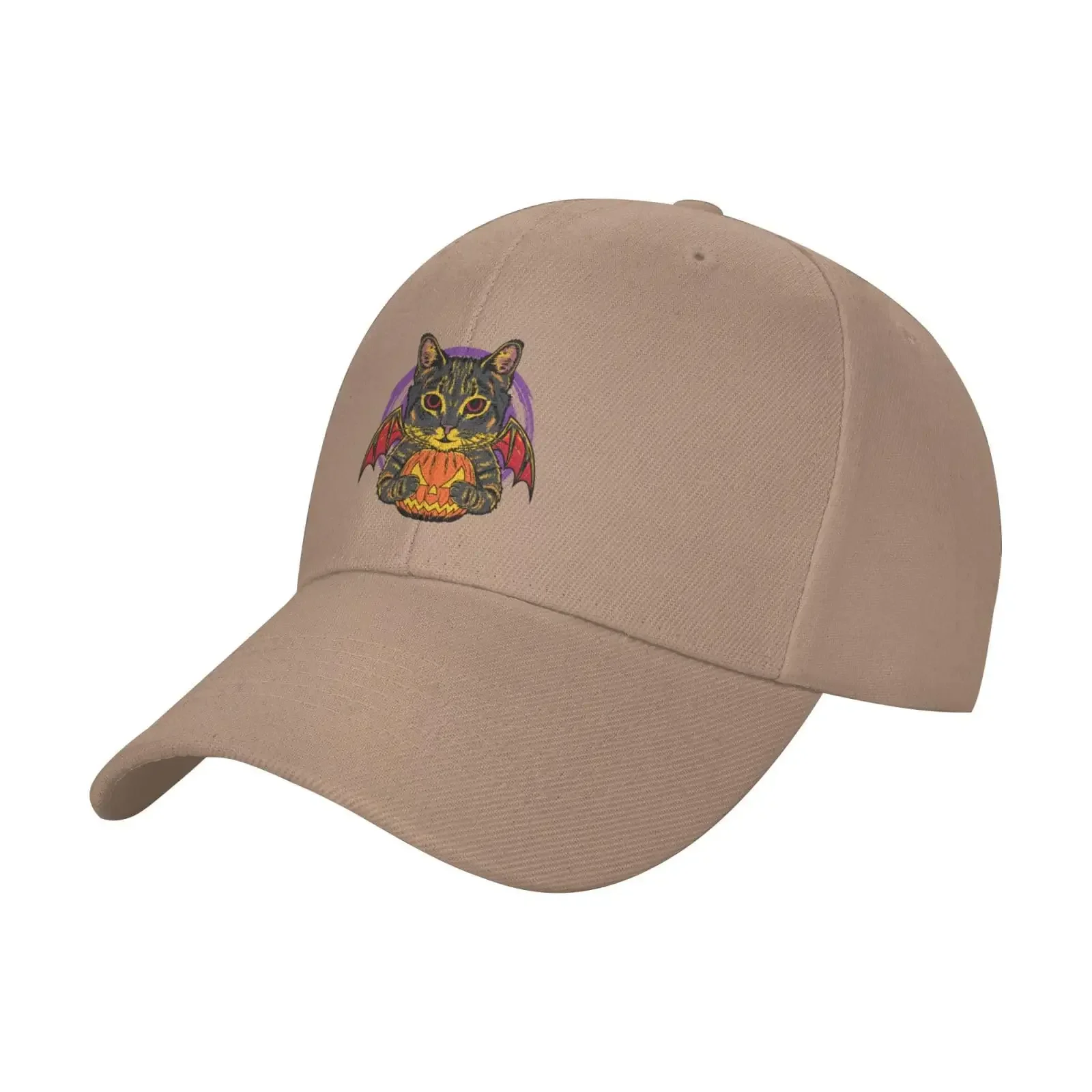 Adjustable Cartoon Pumpkin Cat Fashion Baseball Caps Summer Solid Sunhat Printing Sandwich Duck Tongue Hats For Daily Outdoor