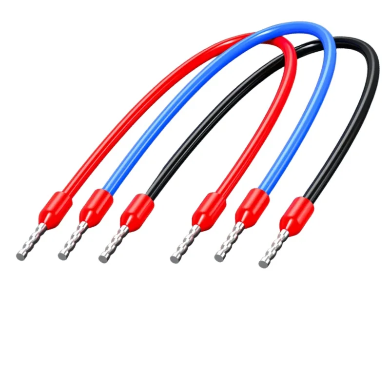 10pcs Teflon high-temperature resistant double-tube terminal wire U-shaped terminal with wire harness