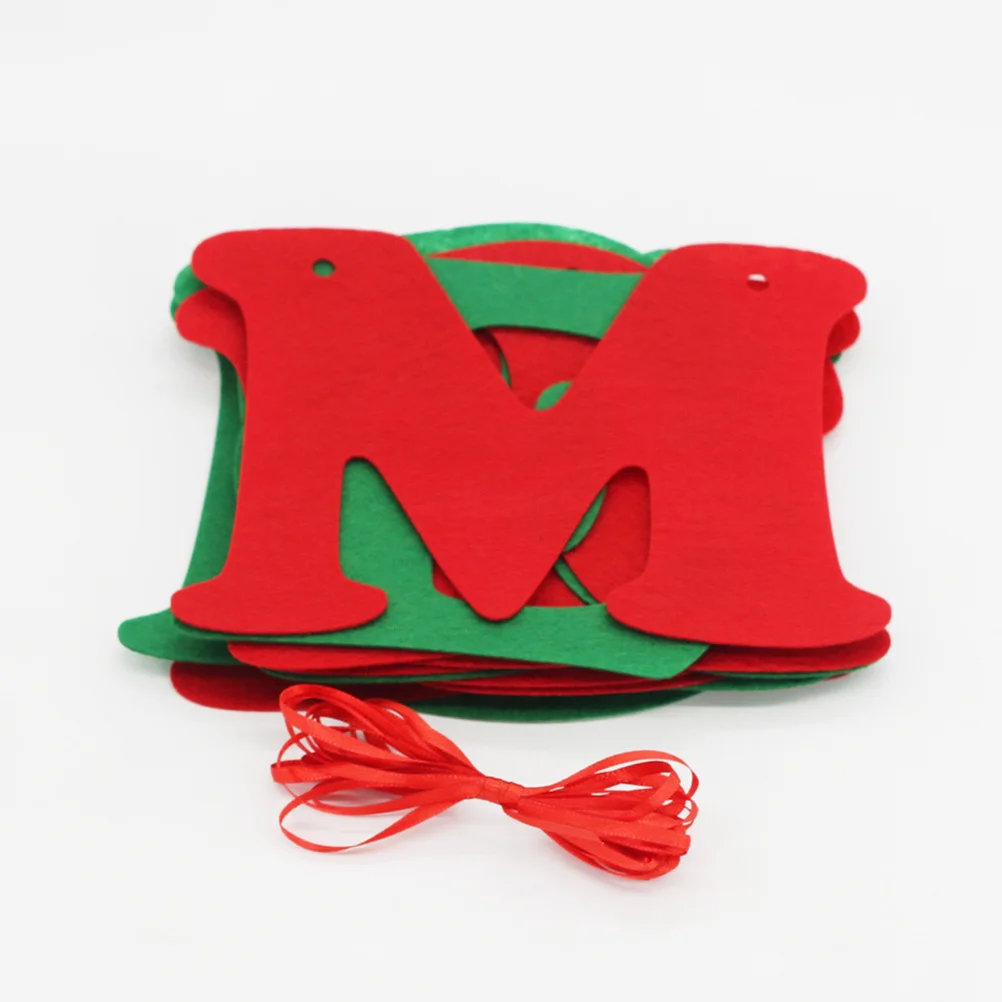 

Merry Christmas Letters Banner Burlap Felt Party Bunting Banner Wedding Baby Shower Christmas Decoration English Letter Hanging