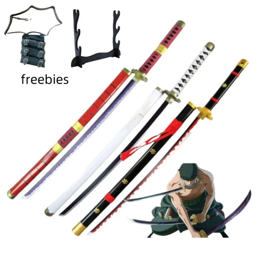 40 inch Roronoa Zoro Katana houten zwaard anime cosplay prop ninja mes echte maat Japanse katana samurai zwaard speelgoed cadeau