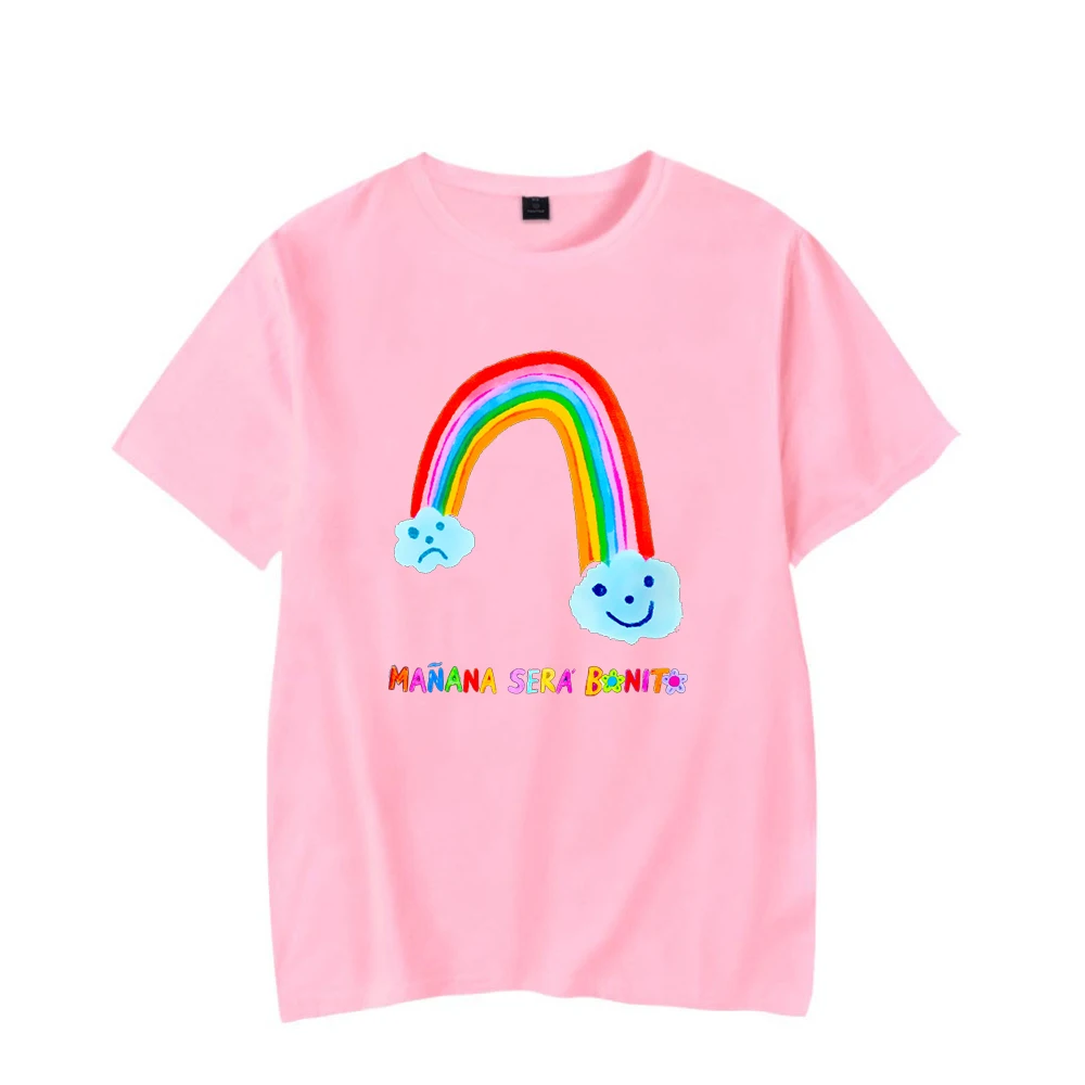 

Karol G Manana Sera Bonito Rainbow T-shirt Crewneck Short Sleeve Tee Men Women's Tshirt Harajuku Streetwear Fashion Clothes