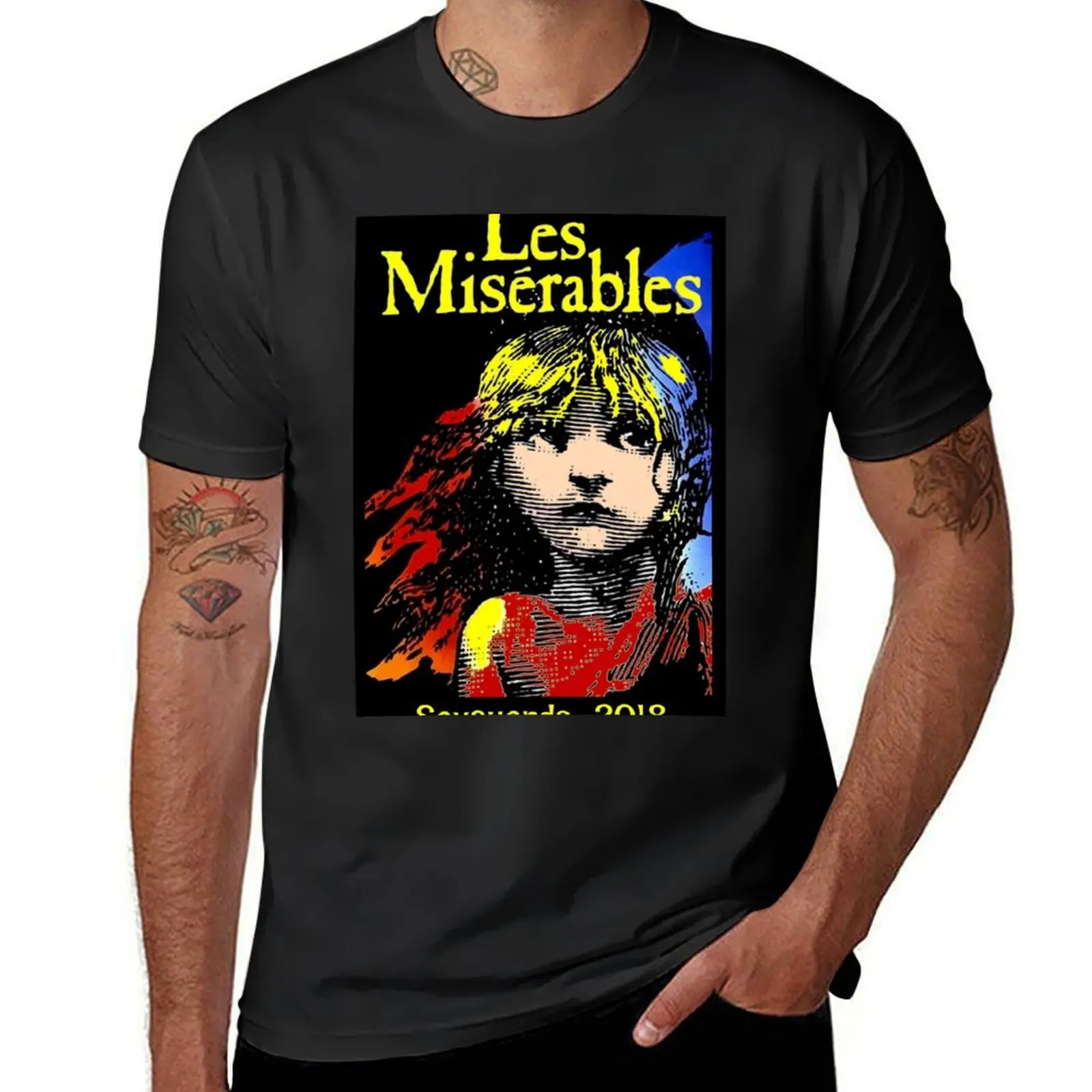 LES MISERABLES : Vintage Play T-Shirt Short sleeve tee oversizeds summer clothes men t shirt