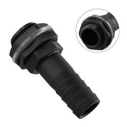 Conector rápido de agua a tope/tanque, Conector de desbordamiento de 1 pulgada con tuerca y arandela que se adapta a tubería de desbordamiento de 1 pulgada, alta calidad