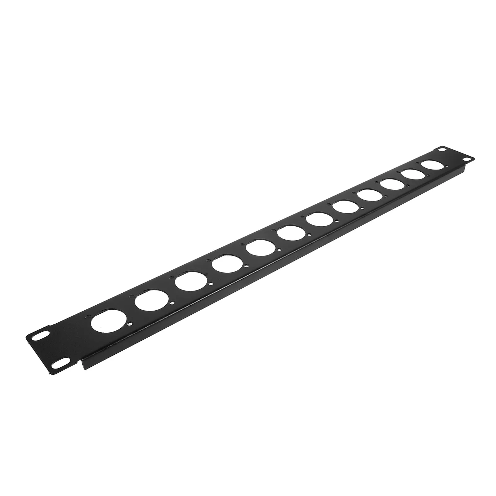 12 Port Wall Mount Audio Rack Panel Hinged Patch Panel Cable Room Wire Management Cord Organizer Holder