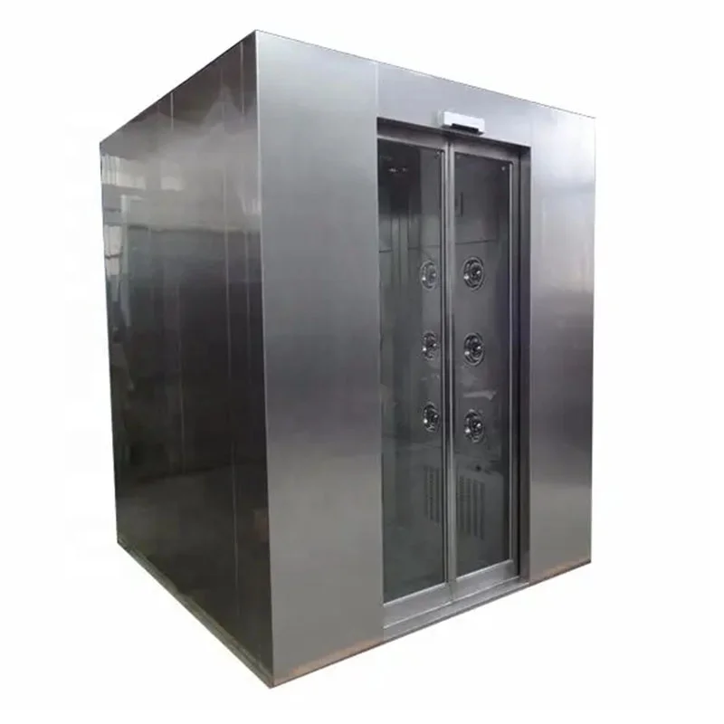 Standard Automatic Interlocking Clean Room Air Shower Stainless Steel Air Shower Room