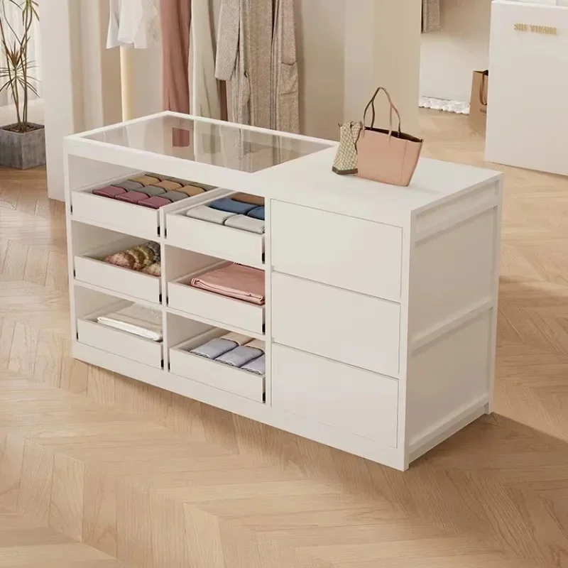 Clothing Store Zhongdao Table Display Cabinet Display Stand Retro Style Shoe Cabinet Decorations Glass Locker