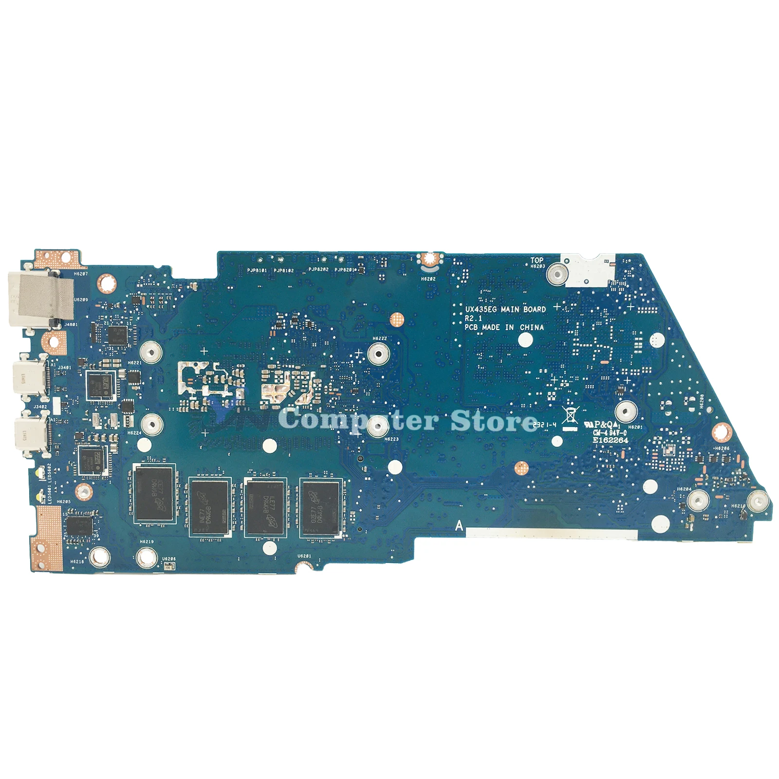 Imagem -04 - Placa-mãe do Portátil para Asus Ux435e Ux435eal Ux435e Rx435e Ux435eg Ux435egl i5 i7 11a Geração 8gb 16gb Ram 100 ok