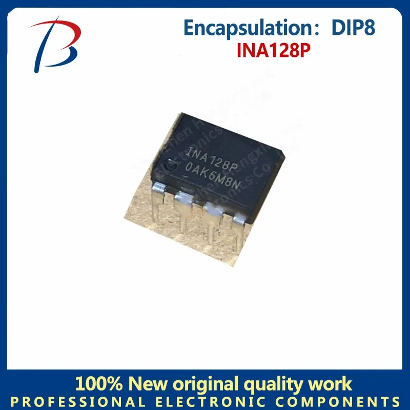

10 шт. INA128P Шелкография INA128P посылка DIP8 линейный инструментальный усилитель