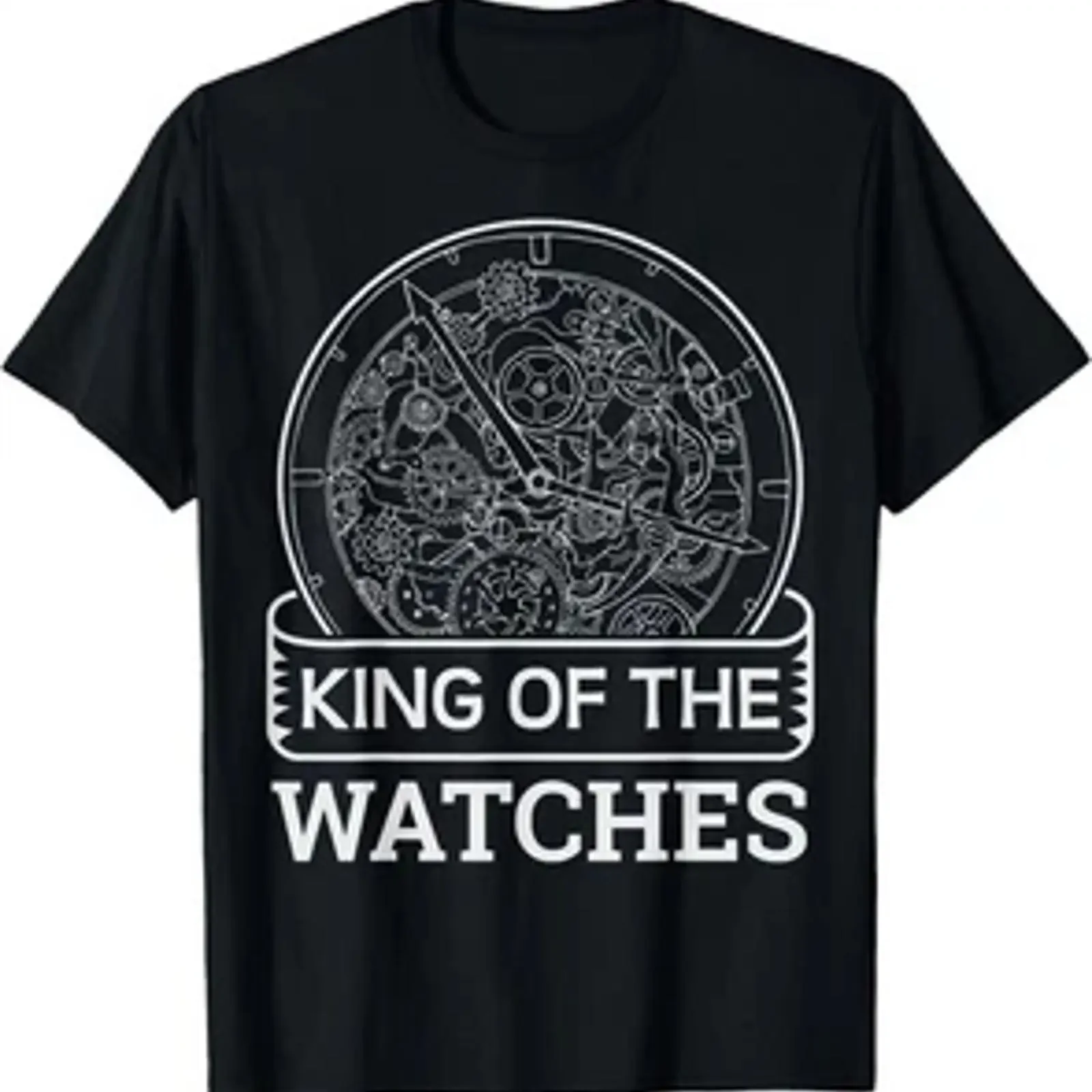 King of the watches Quote for a Watchmaker T Shirt vintage Washed Breathable designer clothes Top For Everyday Wear Stylish