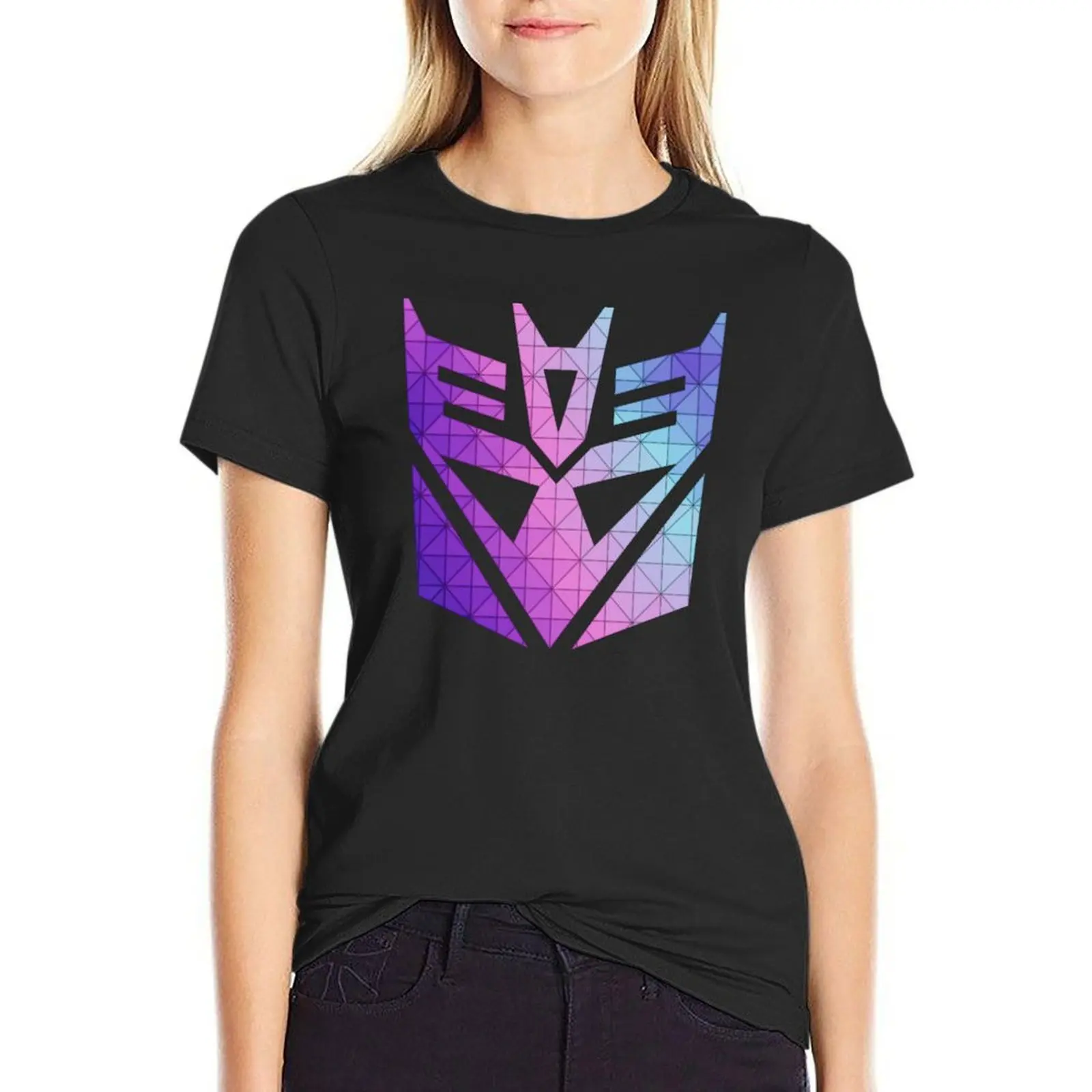 Decepticon Mosaic T-Shirt summer clothes quick-drying shirts graphic tees Women's tee shirt