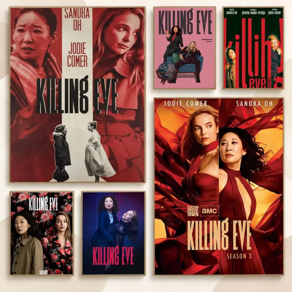 Killing Eve Classic Movie TV Series 80s 90s Retro Fan Poster Contemporary Wall Art Print for Bedroom & Living Room, Unframed