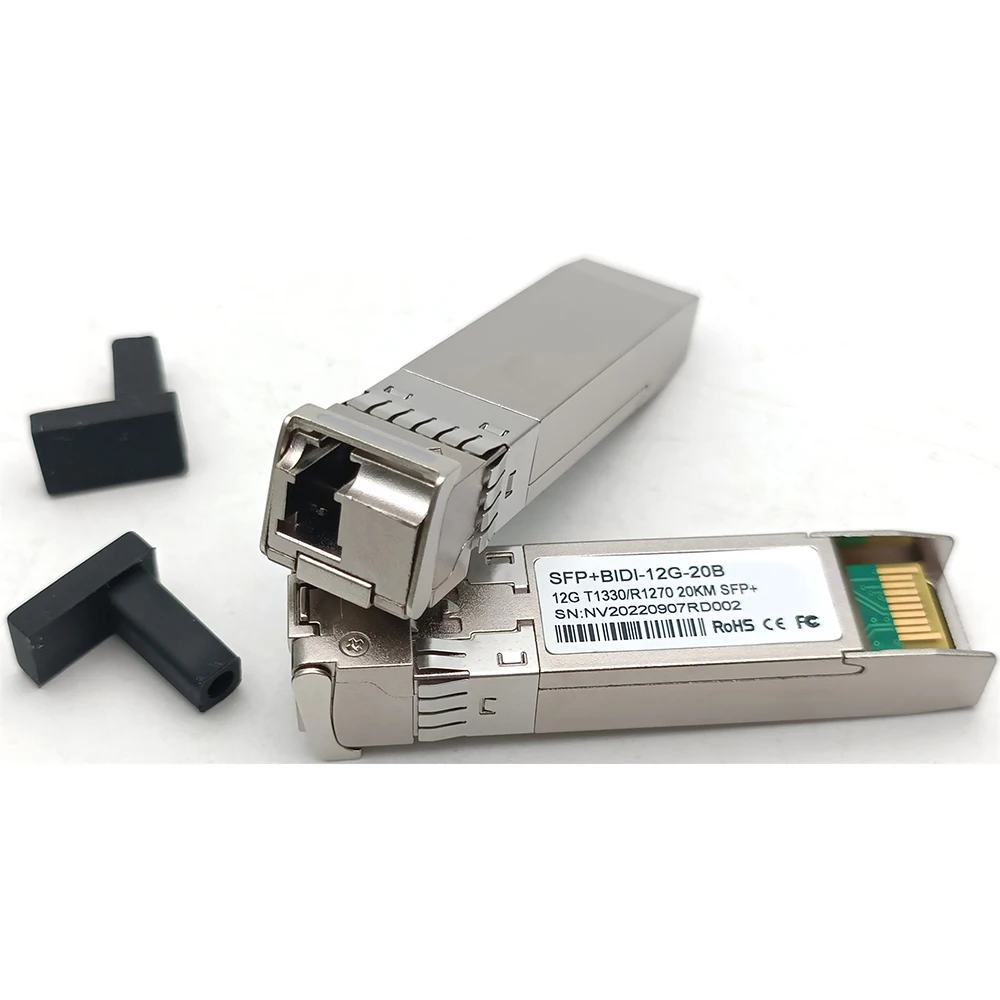 SD/HD 12G-SDI Bi-Directional SFP 10KM 20KM BIDI Simplex LC Fiber Optical Transceiver Suitable for Blackmagic BMD Yellobrik
