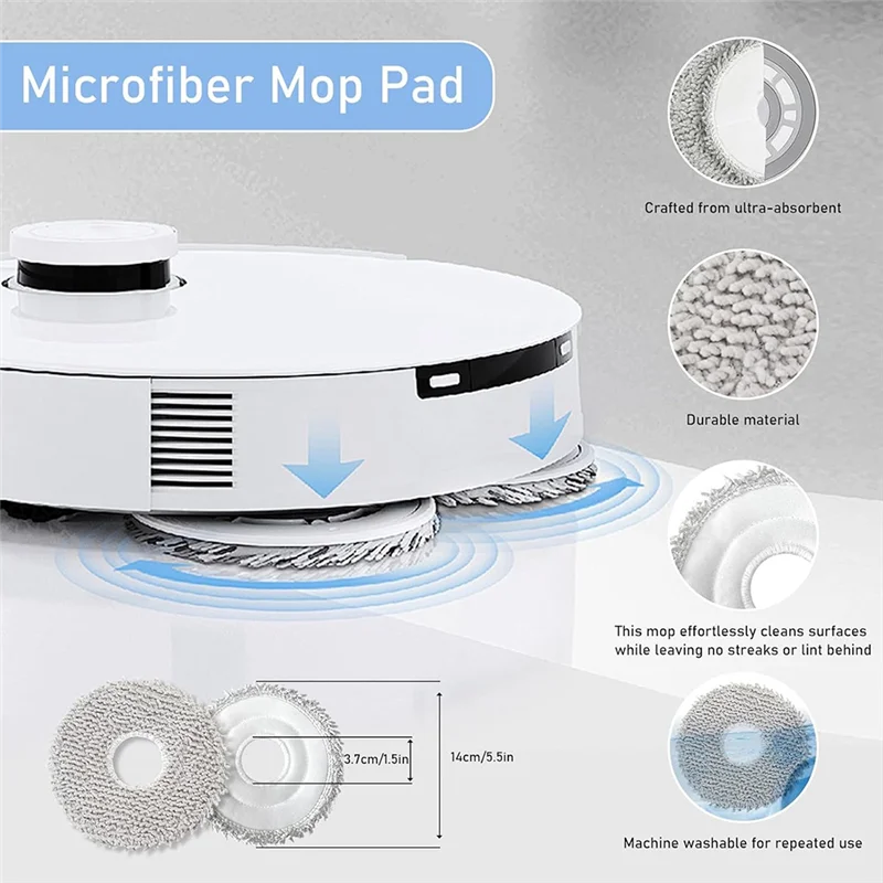 JDZD مكانس كهربائية للكنس الملحقات مجموعة ملحقات ل Ecovacs Deebot T50 Pro Omni / T50 Omni قطع غيار المكنسة الكهربائية