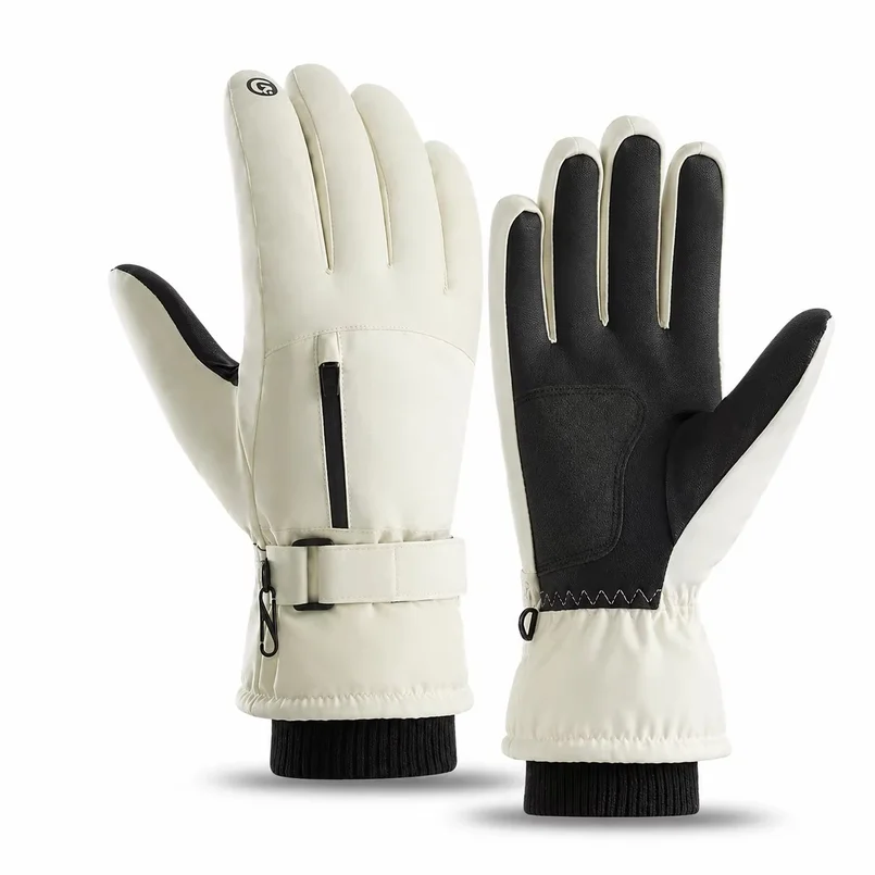 Winter Men Women Ski Gloves Thermal Touchscreen Windproof Water Resistant Non-Slip Snowboard Outdoor Snow Gloves