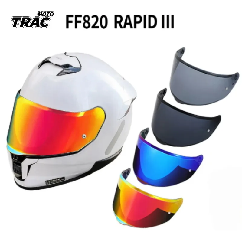 LS2 FF820 RAPID III Motorcycle Helmet Lens Summer Riding Helmet Replacement Mask FF820 Flip Helmet Dust Mask Color Lenses