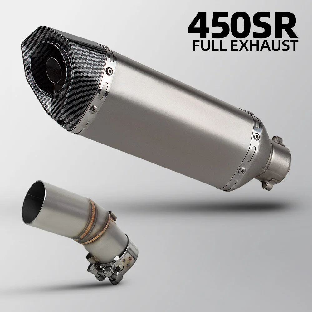 

Motorcycle escape middle pipe For CFMOTO 450SR 450SS 450NK 450 SR/SS/NK 2022-2026 Moto exhaust Slip on Line muffler accessories