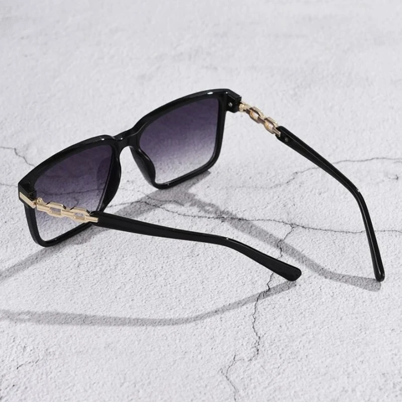 أزياء المرأة النظارات الشمسية مربع نمط نظارات شمسية اكسسوارات التدرج عدسة المضادة للأشعة فوق البنفسجية 400 العلامة التجارية الفاخرة كوة النظارات الإناث #4