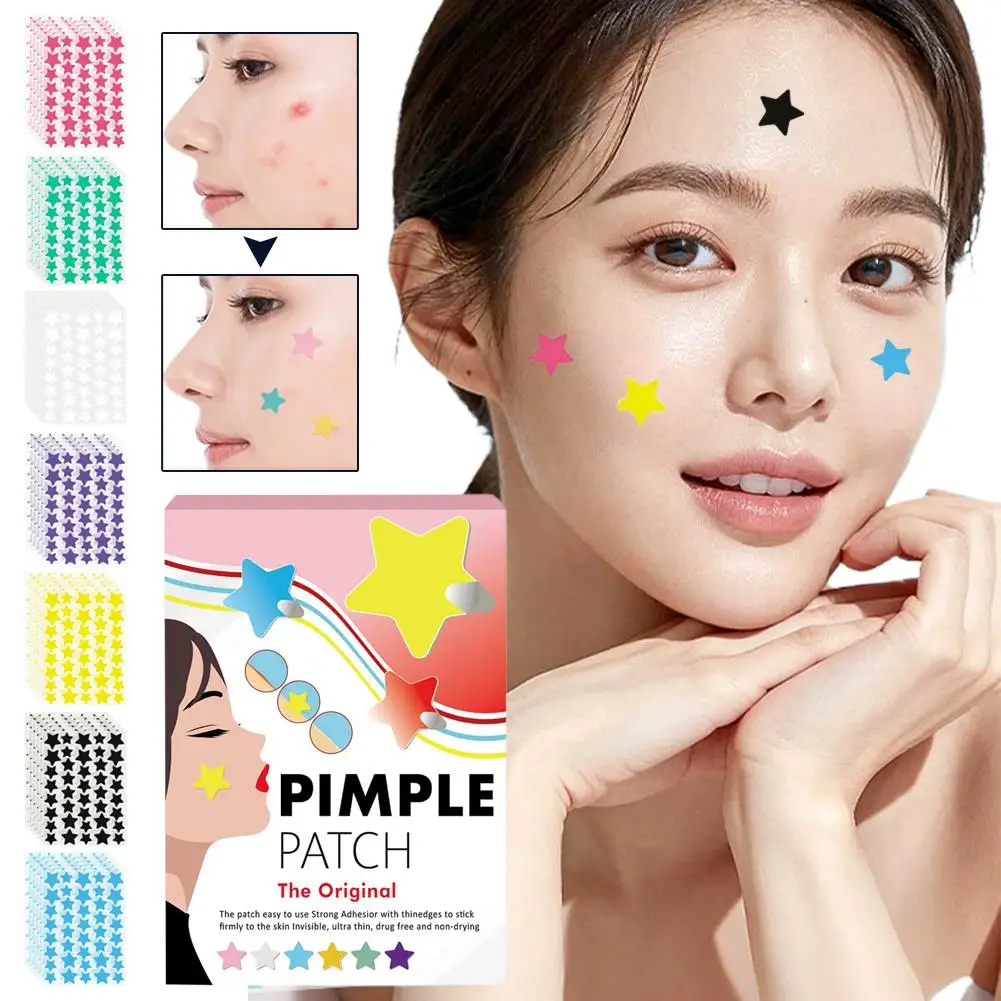 560pcs Star acne patches are gentle and non-irritating, covering acne blemishes and being waterproof and breathable