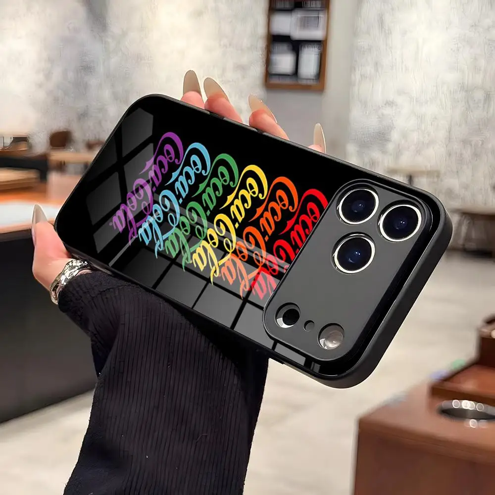 Funda para Teléfono con Logotipo de Coca-Cola para iPhone 17 Pro Max, 15 Pro, 16, 14 Plus, 12, 13 Mini, 11 Pro, Cubierta de Vidrio Antigolpes