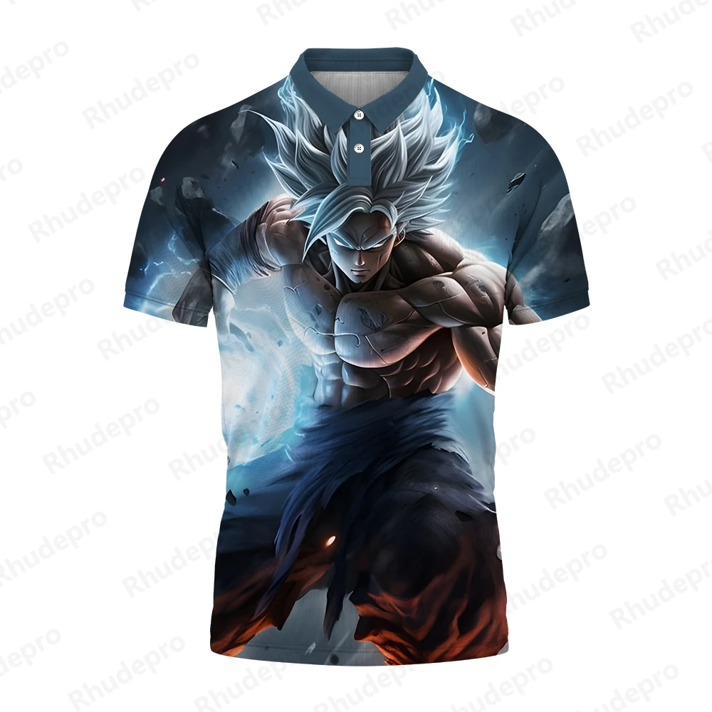 

Men's Polo Shirt 5XL Japanese Anime Hip Hop Tops T-shirts Clothing Y2k Clothes High Quality Gift Harajuku Style Fashion New