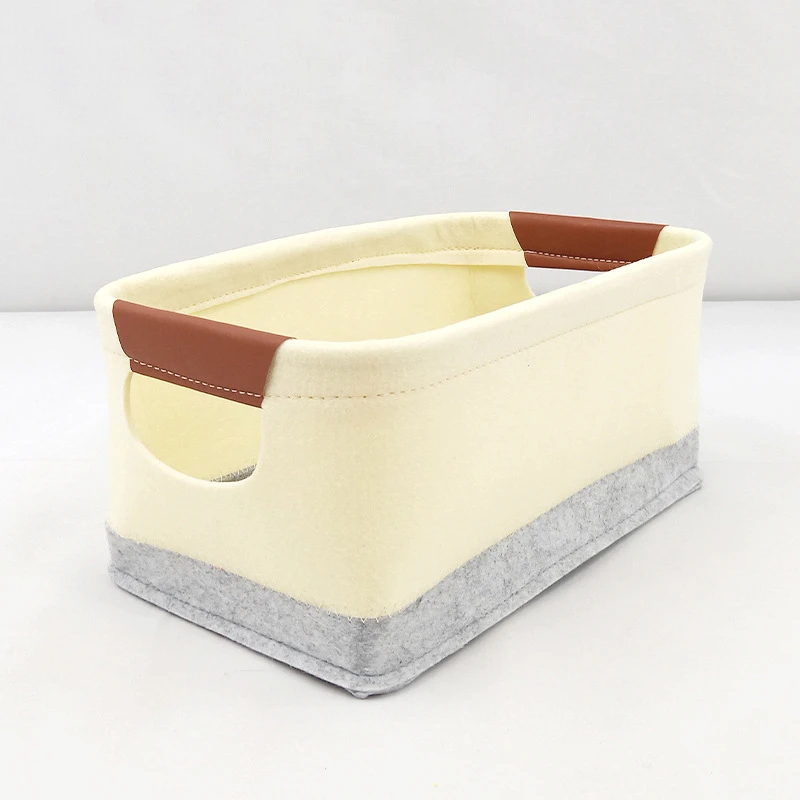 

Felt Baby Portable Handle CaddyStorage Basket Baby Gear Organizer Large Capacity Storage