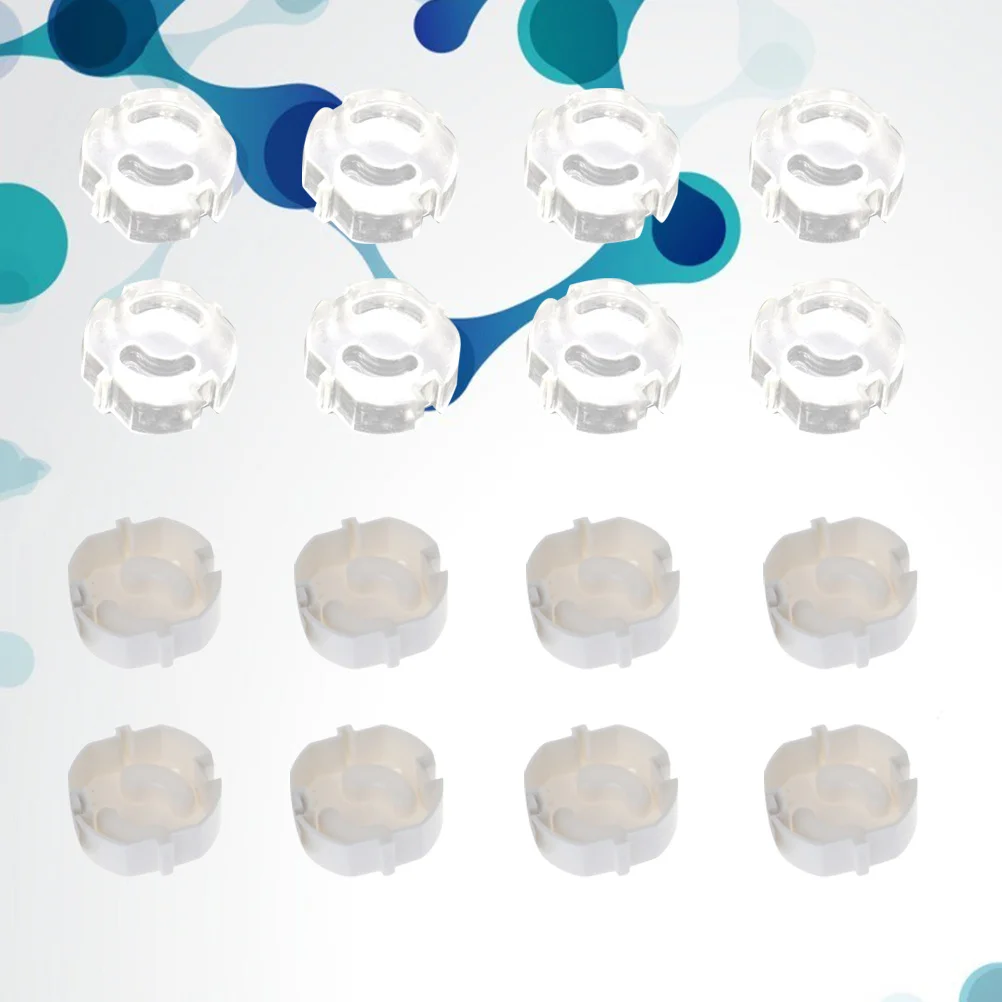 

20pcs Power Outlet Socket Covers Eu Standard Abs Childproof Electrical Leakage Protection Multi-Function Outlet Cover Baby