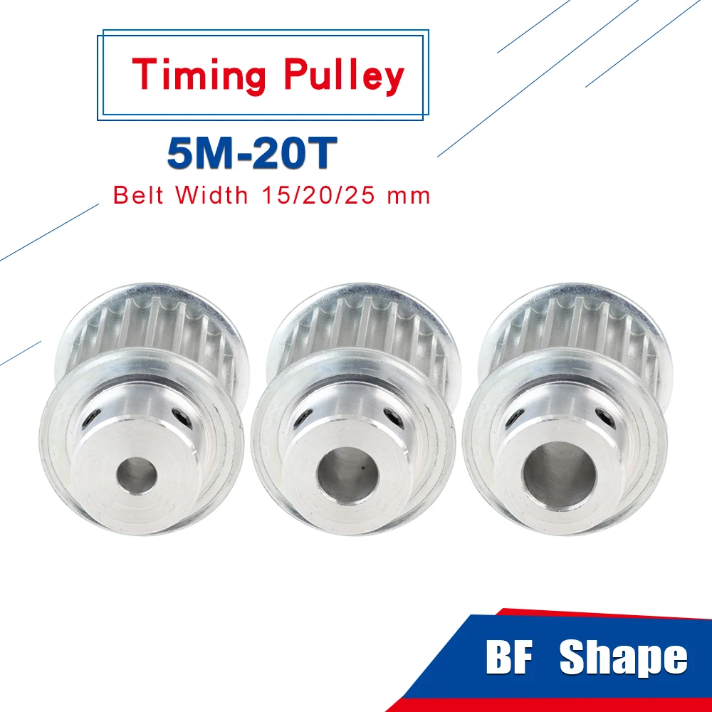 5M-20T Timing Pulley Bore 6/6.35/8/10/12/12.7/14/15/16/17 mm  Belt pulley Slot Width 16/21 mm For Width 15/20 mm 5M-timing belt