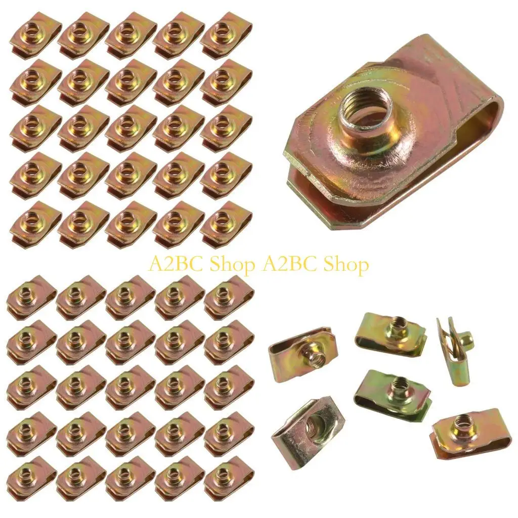 

A2BC Metal U Nut U-Style Mounting Clip with Thread M8-M6-M5-M4 Reed-Nuts for Car