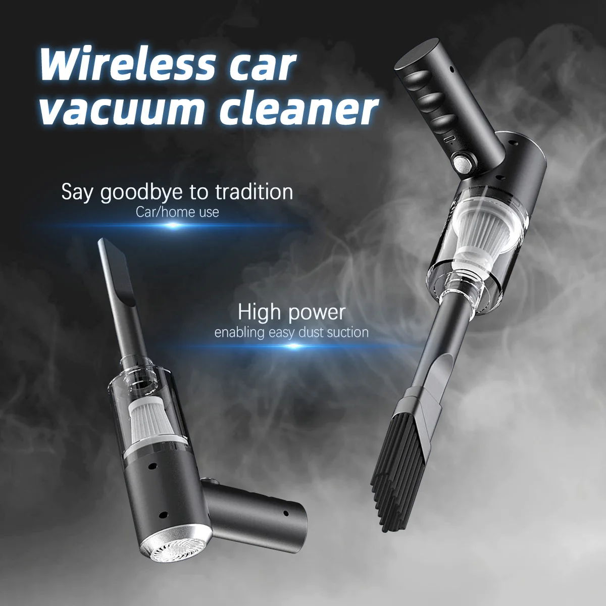 Car Vacuum Cleaner for Home Use High Powerful Cleaning Mini Handheld Design One Machine to Clean Carpets Dust in Car Crevices