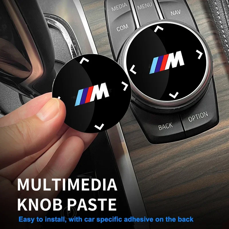 For BMW 5 Series G30 G32 6GT G20 F10 F30 G01 G02 G05 G06 G07 G11 F15 3GT X3 X4 X5 X7 Car Multimedia Knob Button Cover Sticker