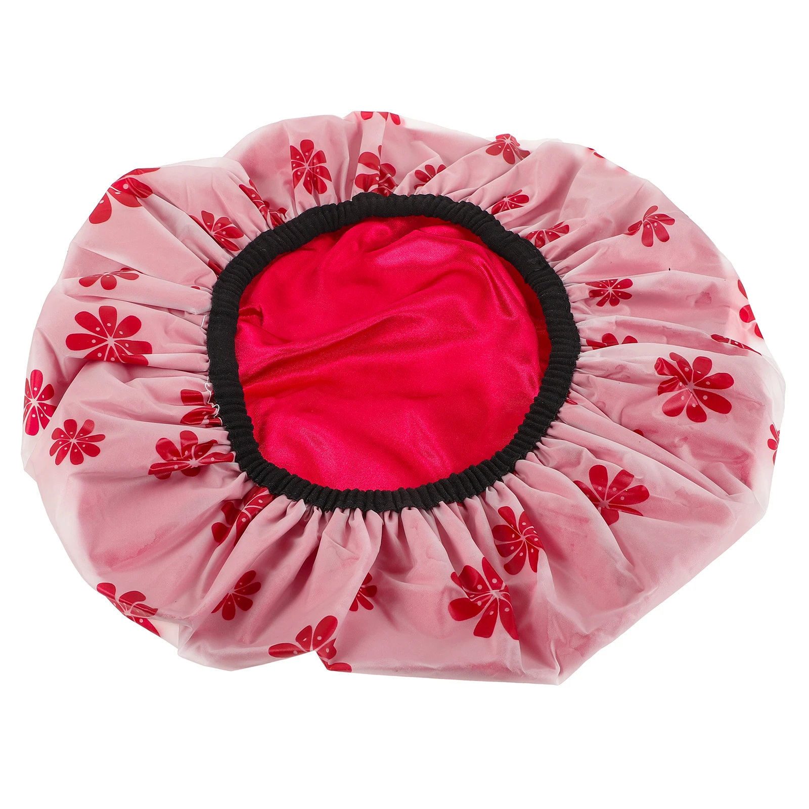 

Satin Lined Shower Cap Cover For Shower Reusable Bath Bonnet Large Hair Dry Cap For Women Braids Long Hair